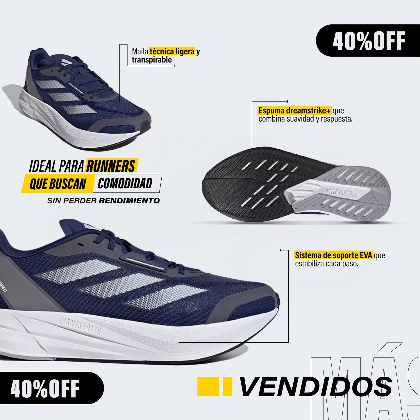ADlDAS SUPERNOVA RlSE: HIGH QUALITY