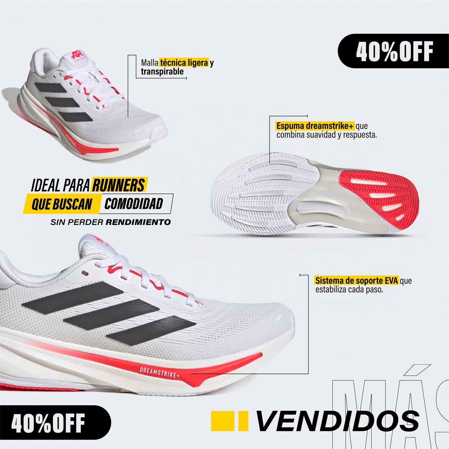 ADlDAS SUPERNOVA RlSE: HIGH QUALITY